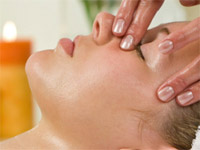 Facial treatment at our Spa