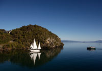 Sailing on Lake Taupo
