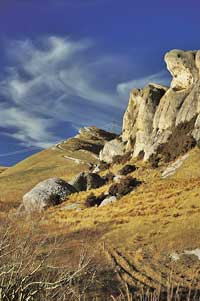 Source: Alpine Pacific Tourism. Frog Rock, Weka Pass, Canterbury, New Zealand