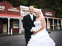 Weddings at Shantytown Heritage Park on the West Coast of NZ