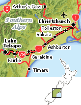 Christchurch - Lake Tekapo