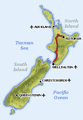 Rotorua to Wellington - The Inland Route
