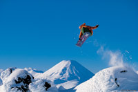 Image Source: Tourism New Zealand. Snowboarding at Whakapapa skifield on Mount Ruapehu, Ruapehu, New Zealand