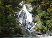 Haast Pass Waterfall, West Coast, New Zealand