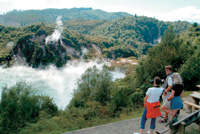 Image Source: Tourism New Zealand. Frying Pan Lake, Rotorua, New Zealand