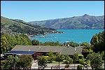 Looking over Akaroa Top 10 Holdiay Park