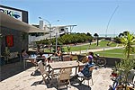 Enjoying the sun outside Ariki Backpackers