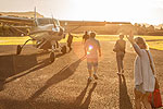 Getting ready to board a Barrier Air flight