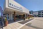 A view of the Beachfront Hotel in Hokitika