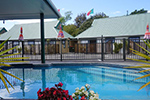 The sign and entrance to Cheviot Park Motor Lodge
