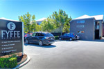 The sign outside Fyffe on Riccarton in Christchurch