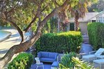The outdoor area at Kawau Beach House