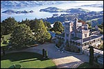 Larnach Castle in Dunedin form above