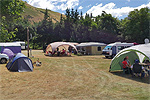 Photograph of caravans and surrounds at Millers Flat Holiday Park