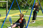 The playground at Omarama Top 10 Holiday Park