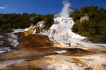 Geysers at Orakei Korako Cave and Thermal Park