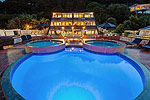 The pools at Pioneer Waterfront Apartments