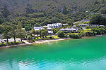 View more images of THE PORTAGE - A THC HOTEL - Marlborough Sounds Late evening at the Portage Resort Hotel