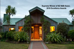 View more images of WHAKAIPO LODGE - Taupo The entrance to Whakaipo Lodge