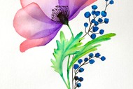 Image for event: Wellington Watercolour and Wine Night - Botanical Flowers