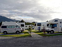 Powered sites at Franz Josef Top 10 Holiday Park