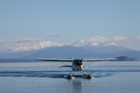 Landing on the lake in Taupo's Floatplane
