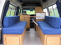 Campa South Rentals Standard Campervan Interior
