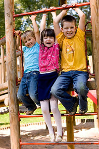 Copyright: New Zealand Tourism Guide. Kids in a playground, New Zealand