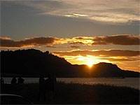 Copyright: New Zealand Tourism Guide. Rising sun in Gisborne, New Zealand