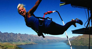 Bungy jumping activity in New Zealand