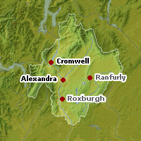 Map of Cromwell, New Zealand