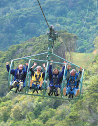 Enjoying a ride with Skywire in New Zealand
