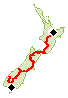 Rotorua - Christchurch - Invercargill