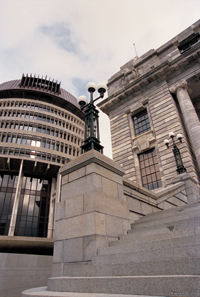 Image Source: Tourism New Zealand. The Beehive, Parliament Buildings, Wellington City, New Zealand