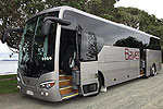 A coach from the Bayes Coachlines fleet