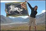 Flying a Lord of the Rings flag in Canterbury